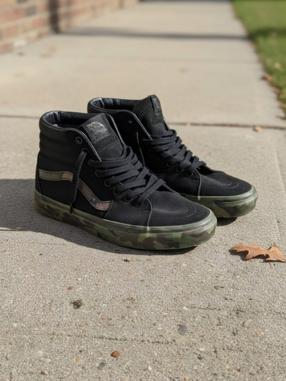 Vans Sk8 Hi Black & Camouflage